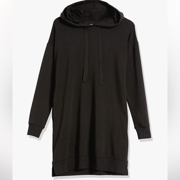 The Drop Women's Iona Long-Sleeve Hooded Mini Sweatshirt Dress - Size M - Picture 3 of 16